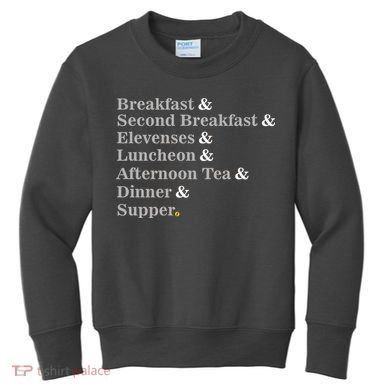 Funny Hobbit Meals Kids Sweatshirt