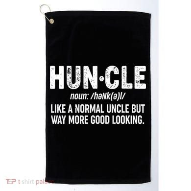 Funny HUNCLE Definition Golf Towel