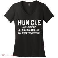 Funny HUNCLE Definition Women's V-Neck T-Shirt thumb 0