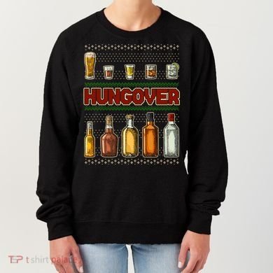 Funny Hungover Drunk Ugly Christmas Sweater Women's Sweatshirt