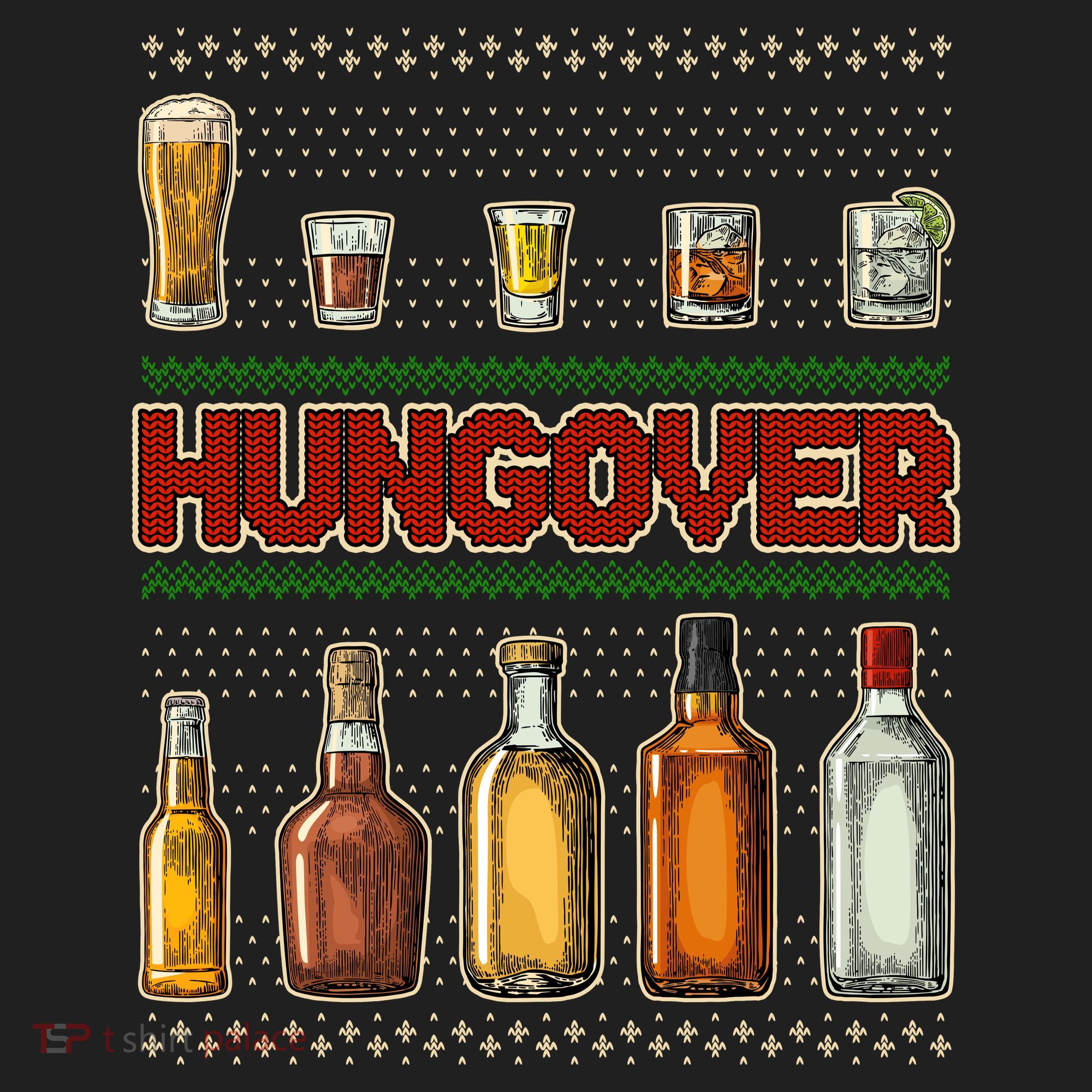 Funny Hungover Drunk Ugly Christmas Sweater Women's Sweatshirt