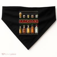 Funny Hungover Drunk Ugly Christmas Sweater USA-Made Doggie Bandana thumb 0