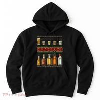 Funny Hungover Drunk Ugly Christmas Sweater Hoodie thumb 0