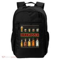 Funny Hungover Drunk Ugly Christmas Sweater Backpack thumb 0