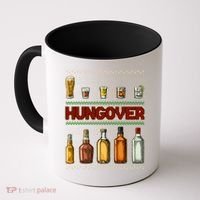 Funny Hungover Drunk Ugly Christmas Sweater Coffee Mug thumb 0