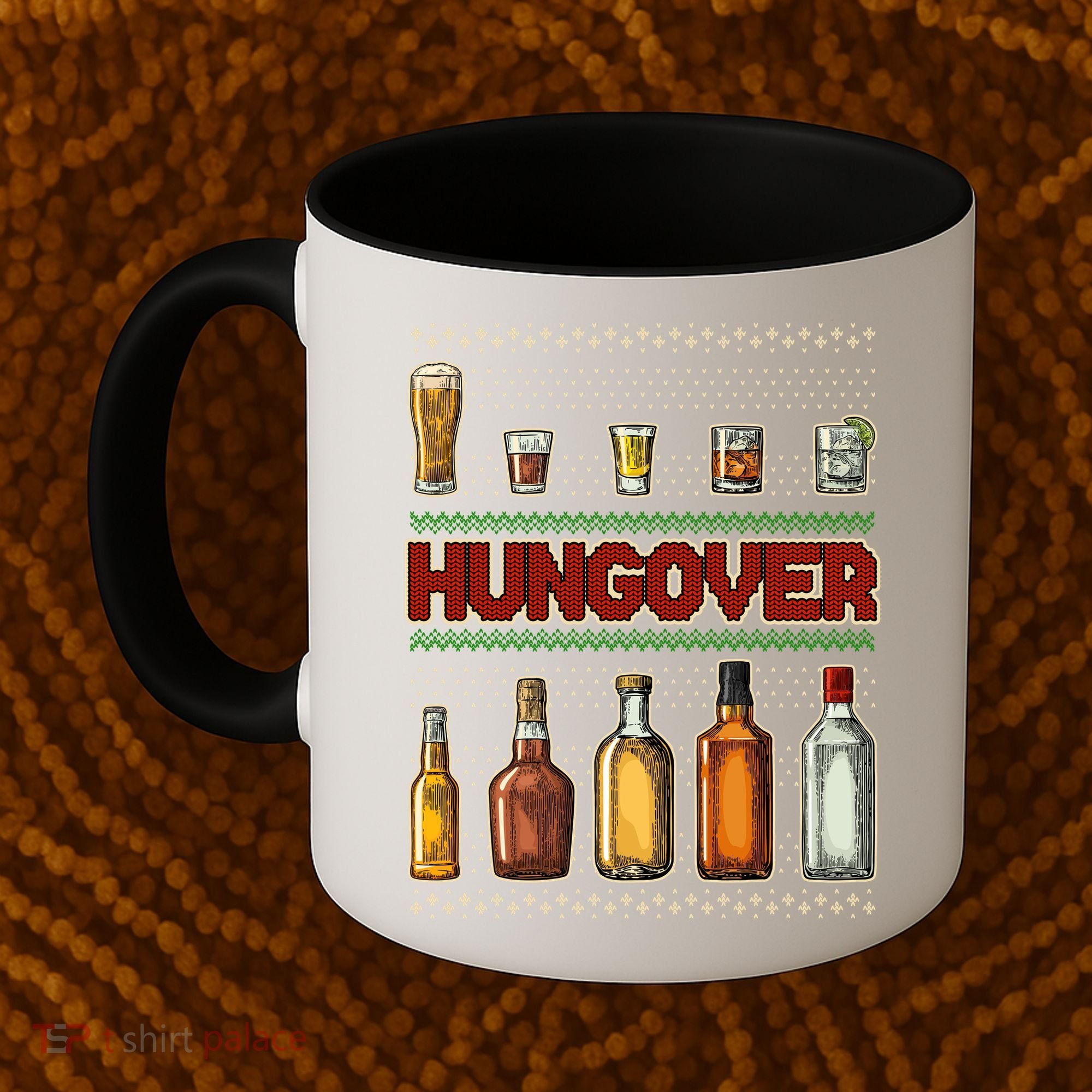 Funny Hungover Drunk Ugly Christmas Sweater Coffee Mug