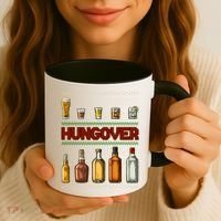 Funny Hungover Drunk Ugly Christmas Sweater Coffee Mug thumb 3