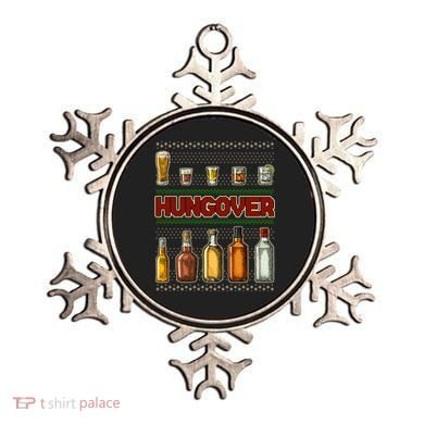 Funny Hungover Drunk Ugly Christmas Sweater Ornament