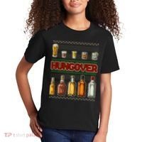 Funny Hungover Drunk Ugly Christmas Sweater Kids T-Shirt thumb 2