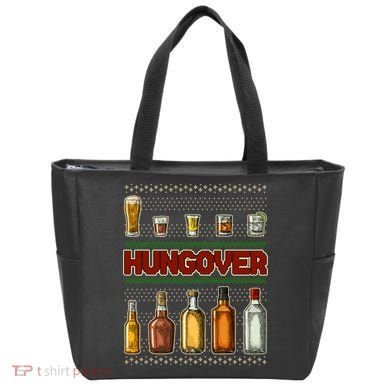 Funny Hungover Drunk Ugly Christmas Sweater Tote Bag