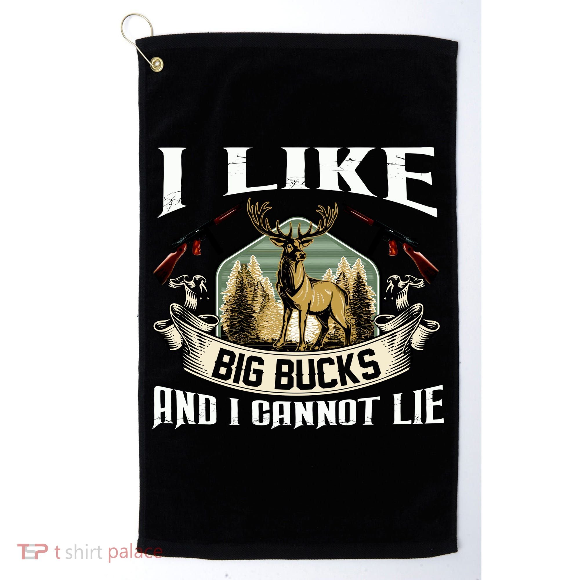 Funny Hunting Bucks Golf Towel