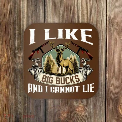 Funny Hunting Bucks Coaster