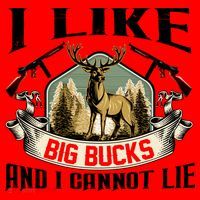 Funny Hunting Bucks Santa Hat thumb 1