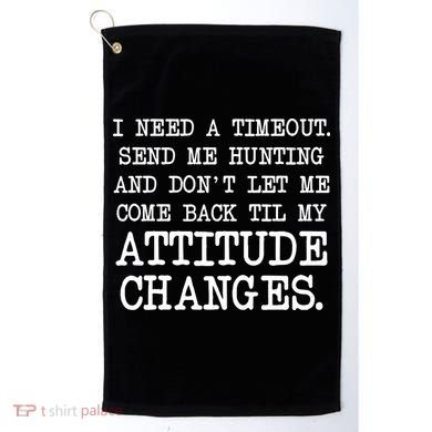 Funny Hunting Meme Golf Towel