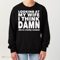 Funny Husband Lucky Wife Women's Sweatshirt thumb 0