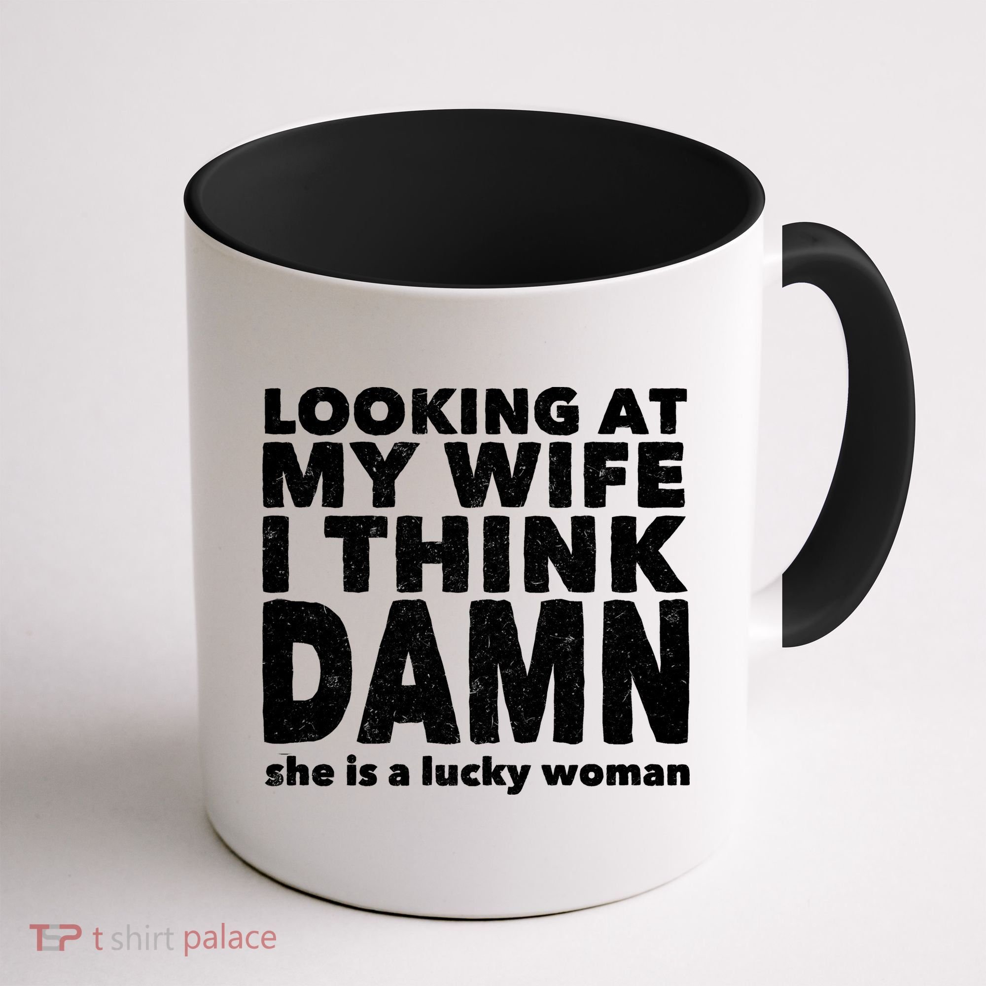 Funny Husband Lucky Wife Coffee Mug