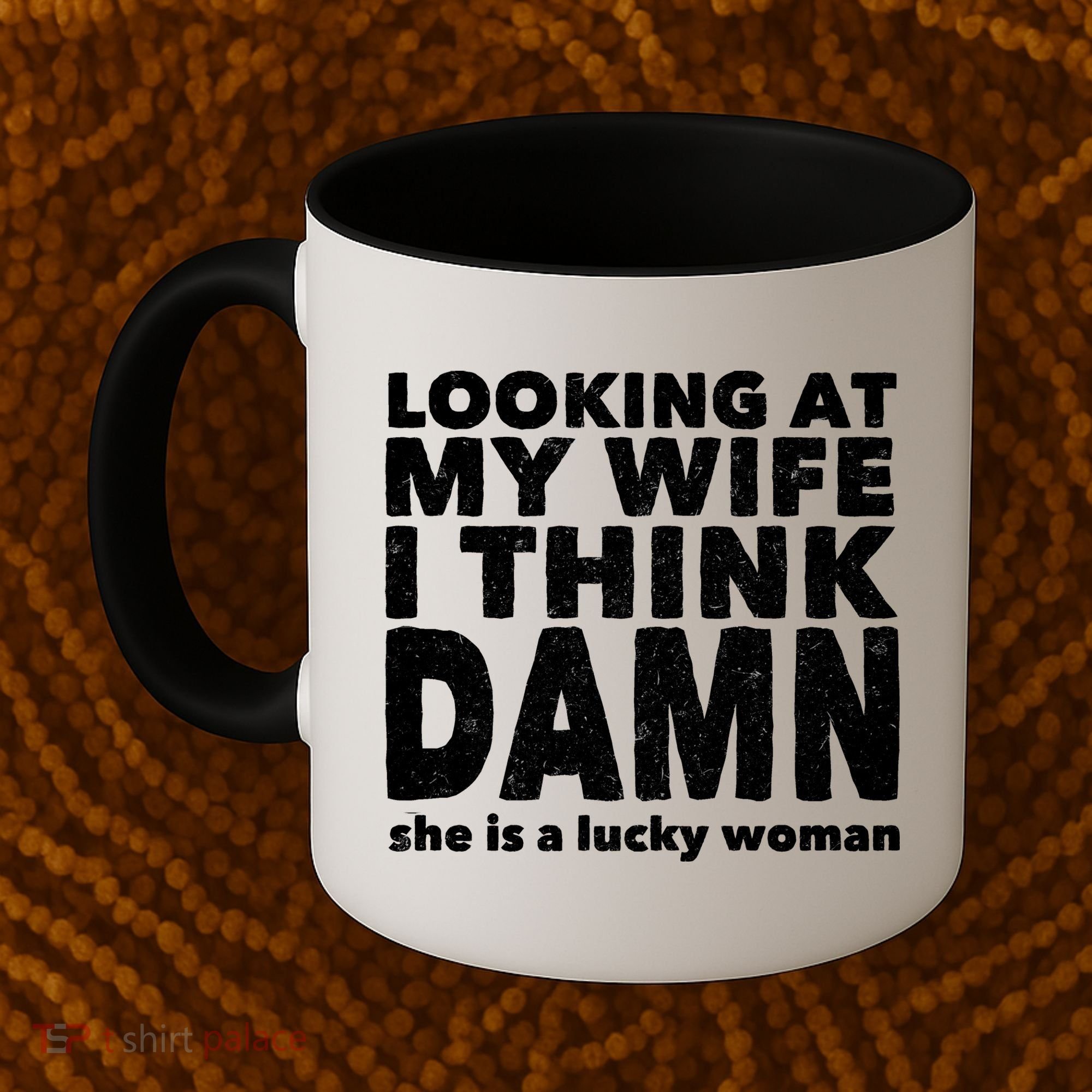 Funny Husband Lucky Wife Coffee Mug