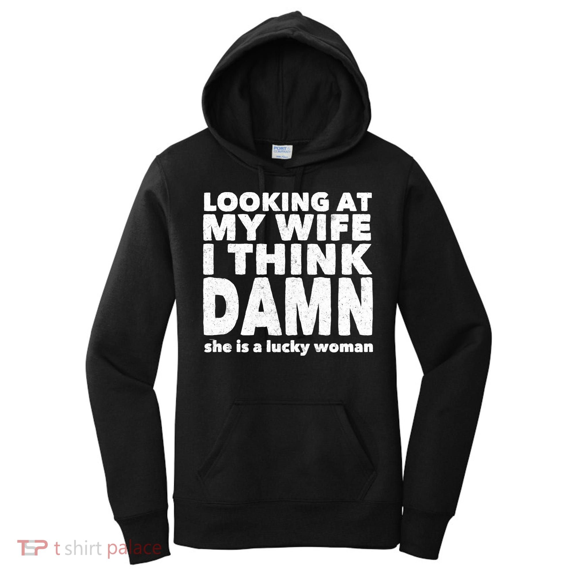 Funny Husband Lucky Wife Women's Hoodie