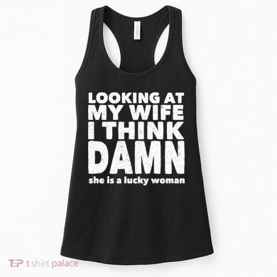 Funny Husband Lucky Wife Women's Tank Top