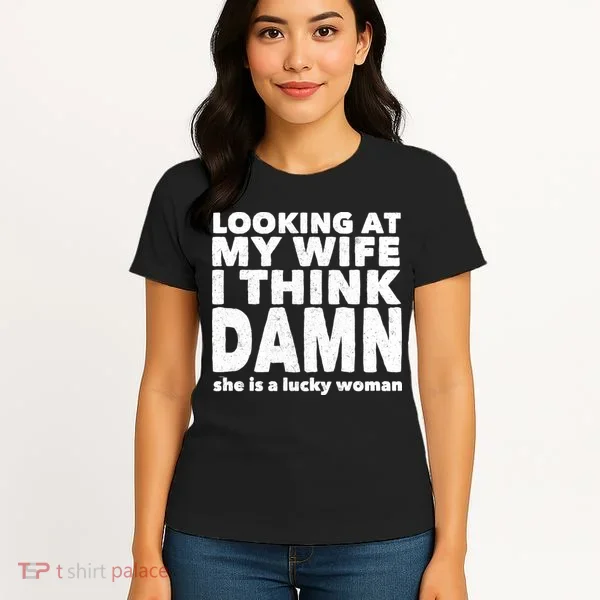 Funny Husband Lucky Wife Women's T-Shirt