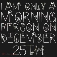 Funny I Am Only a Morning Person on Christmas Backpack thumb 2