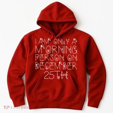 Funny I Am Only a Morning Person on Christmas Hoodie