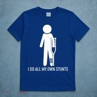 Funny I Do All Of My Own Stunts T-Shirt thumb 5