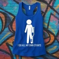 Funny I Do All Of My Own Stunts Women's Tank Top thumb 3