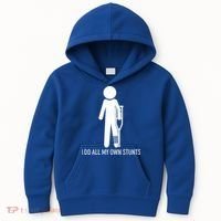 Funny I Do All Of My Own Stunts Kids Hoodie thumb 0