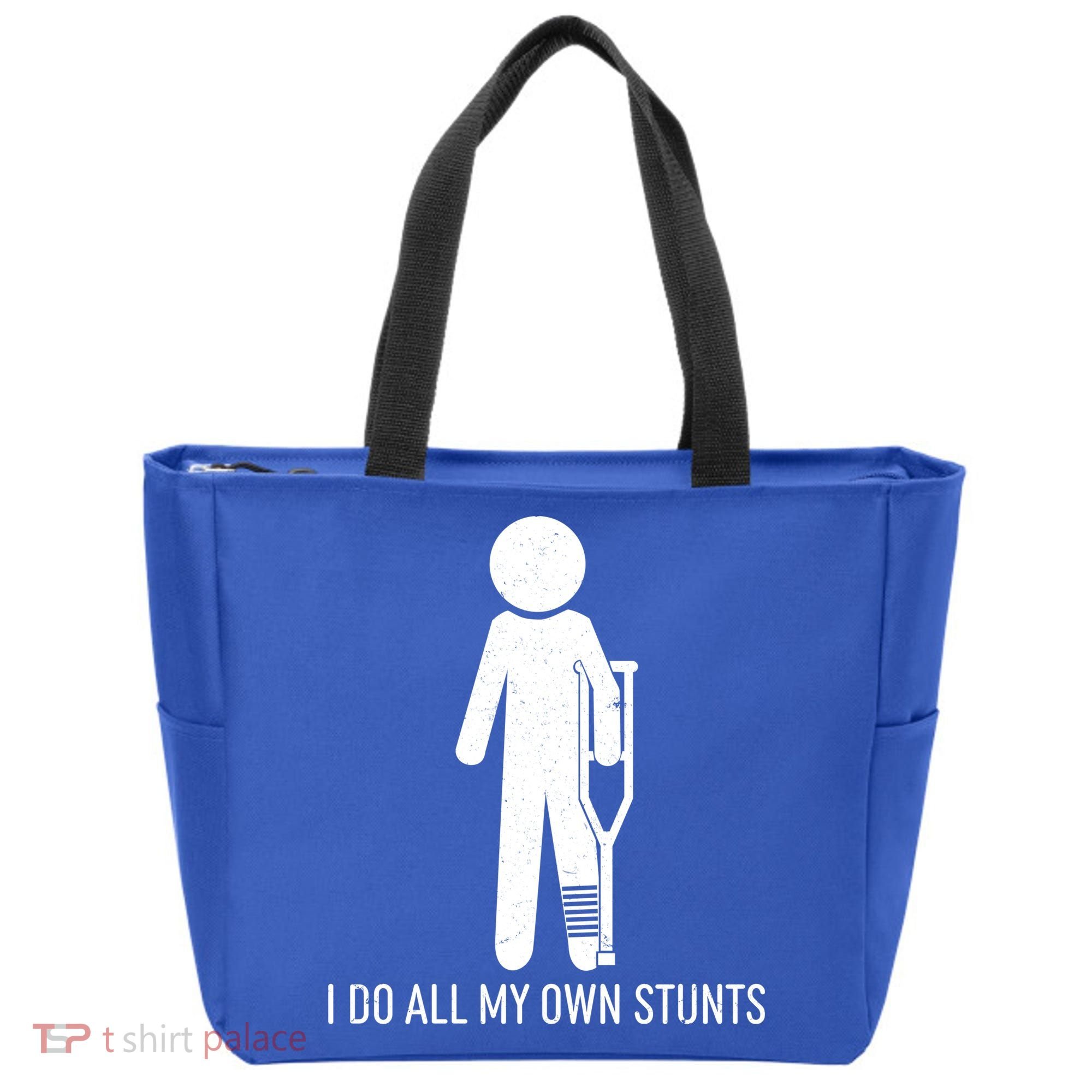 Funny I Do All Of My Own Stunts Tote Bag