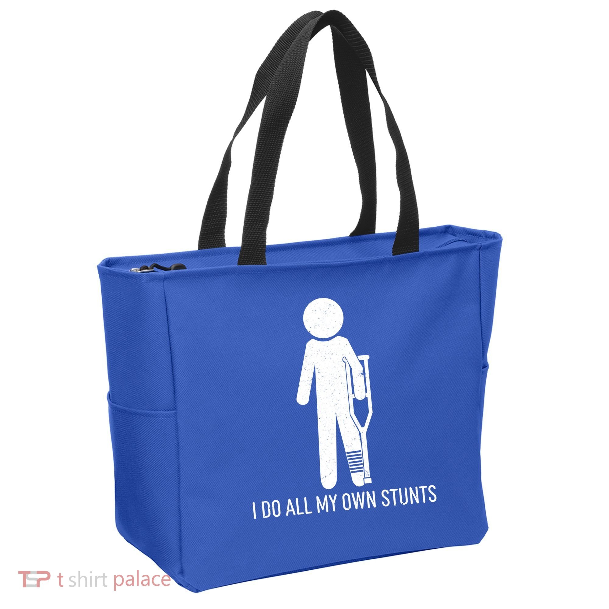 Funny I Do All Of My Own Stunts Tote Bag