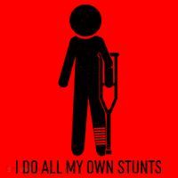 Funny I Do All Of My Own Stunts Santa Hat thumb 1
