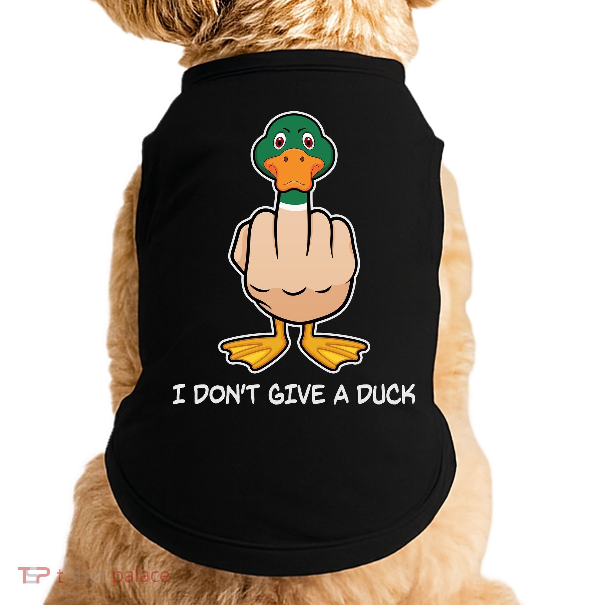 Funny I Don't Give A Duck Doggie Tank