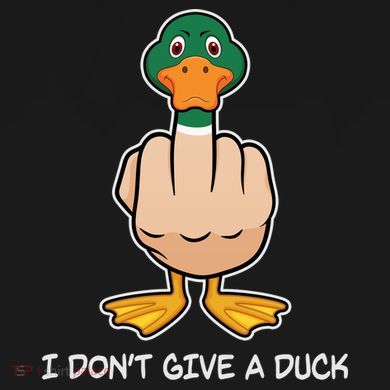 Funny I Don't Give A Duck Long Sleeve Shirt