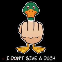 Funny I Don't Give A Duck Mousepad thumb 1