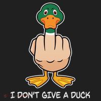 Funny I Don't Give A Duck Golf Towel thumb 3