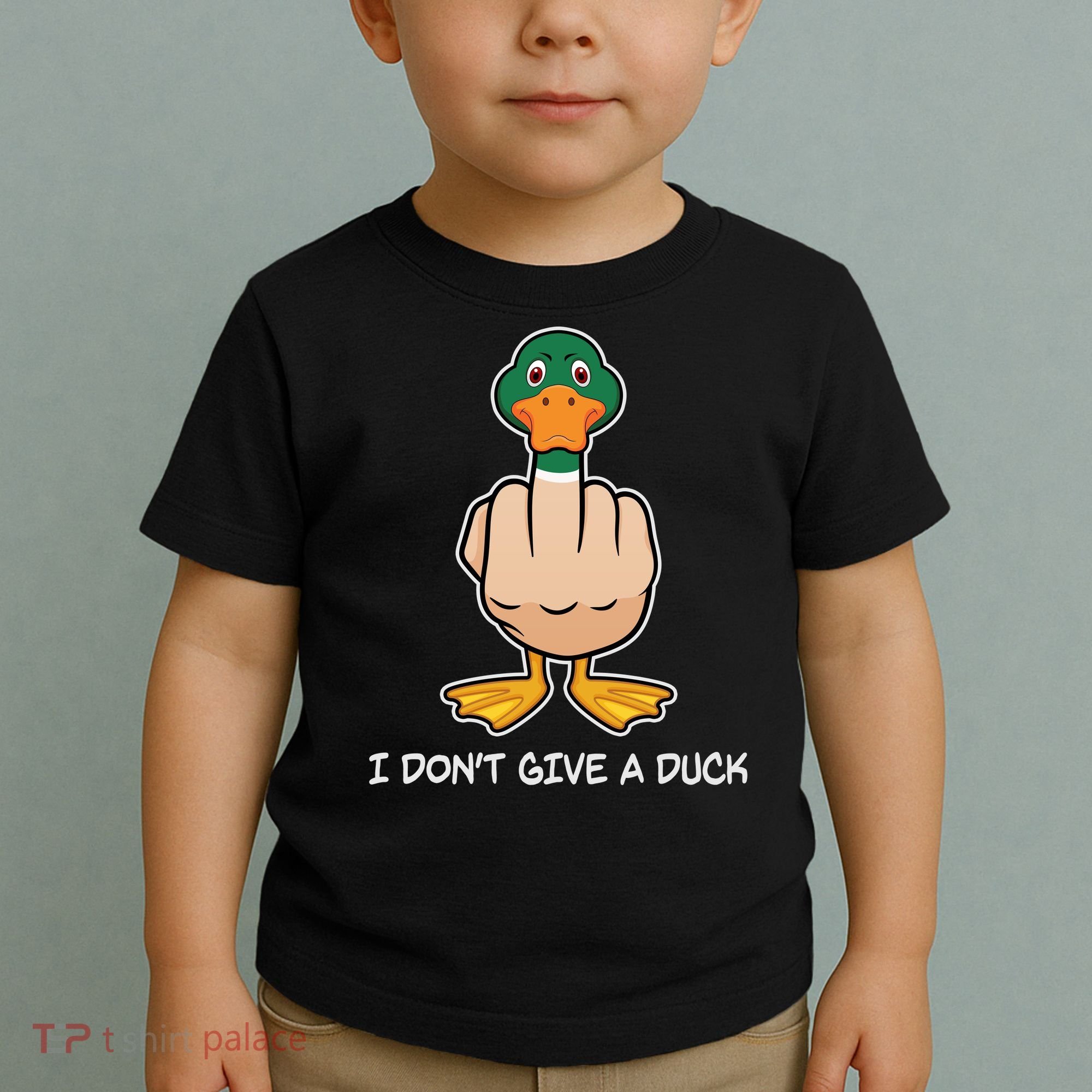 Funny I Don't Give A Duck Toddler T-Shirt