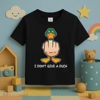 Funny I Don't Give A Duck Toddler T-Shirt thumb 3