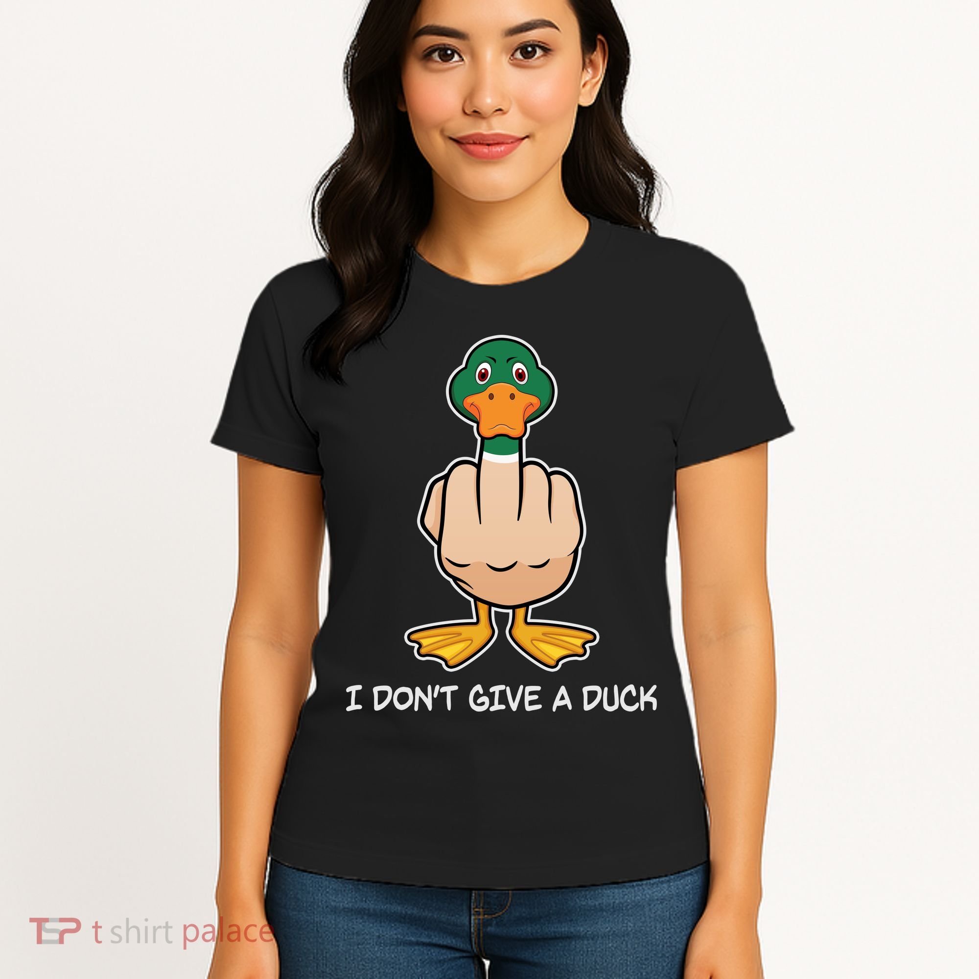 Funny I Don't Give A Duck Women's T-Shirt