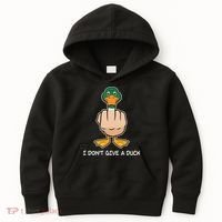 Funny I Don't Give A Duck Kids Hoodie thumb 0