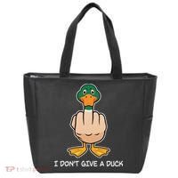 Funny I Don't Give A Duck Tote Bag thumb 0