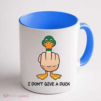 Funny I Don't Give A Duck Coffee Mug back