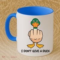 Funny I Don't Give A Duck Coffee Mug thumb 2
