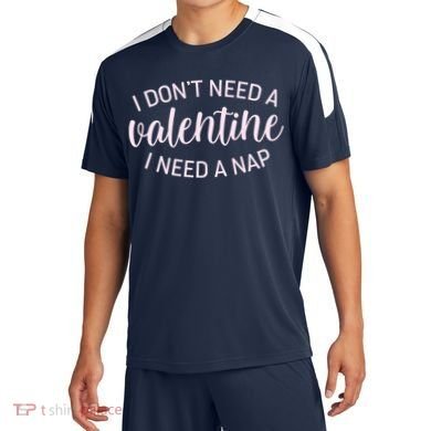 Funny I Don't Need A Valentine I Need A Nap Soccer Jersey