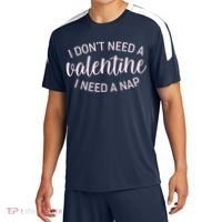 Funny I Don't Need A Valentine I Need A Nap Sport-Tek Competitor United Soccer Jersey thumb 0