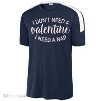 Funny I Don't Need A Valentine I Need A Nap Sport-Tek Competitor United Soccer Jersey thumb 2