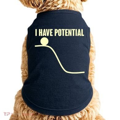 Funny I Have Potential Science  Doggie Tank