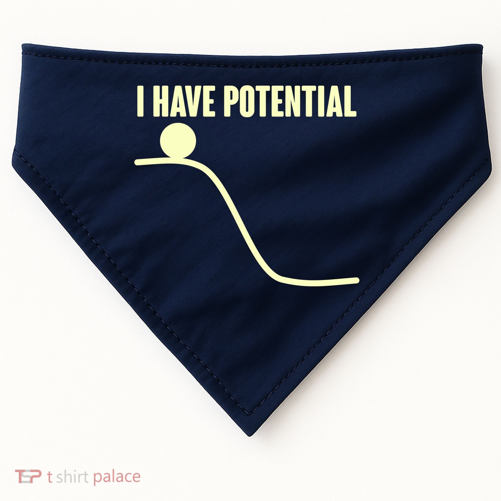 Funny I Have Potential Science  USA-Made Doggie Bandana