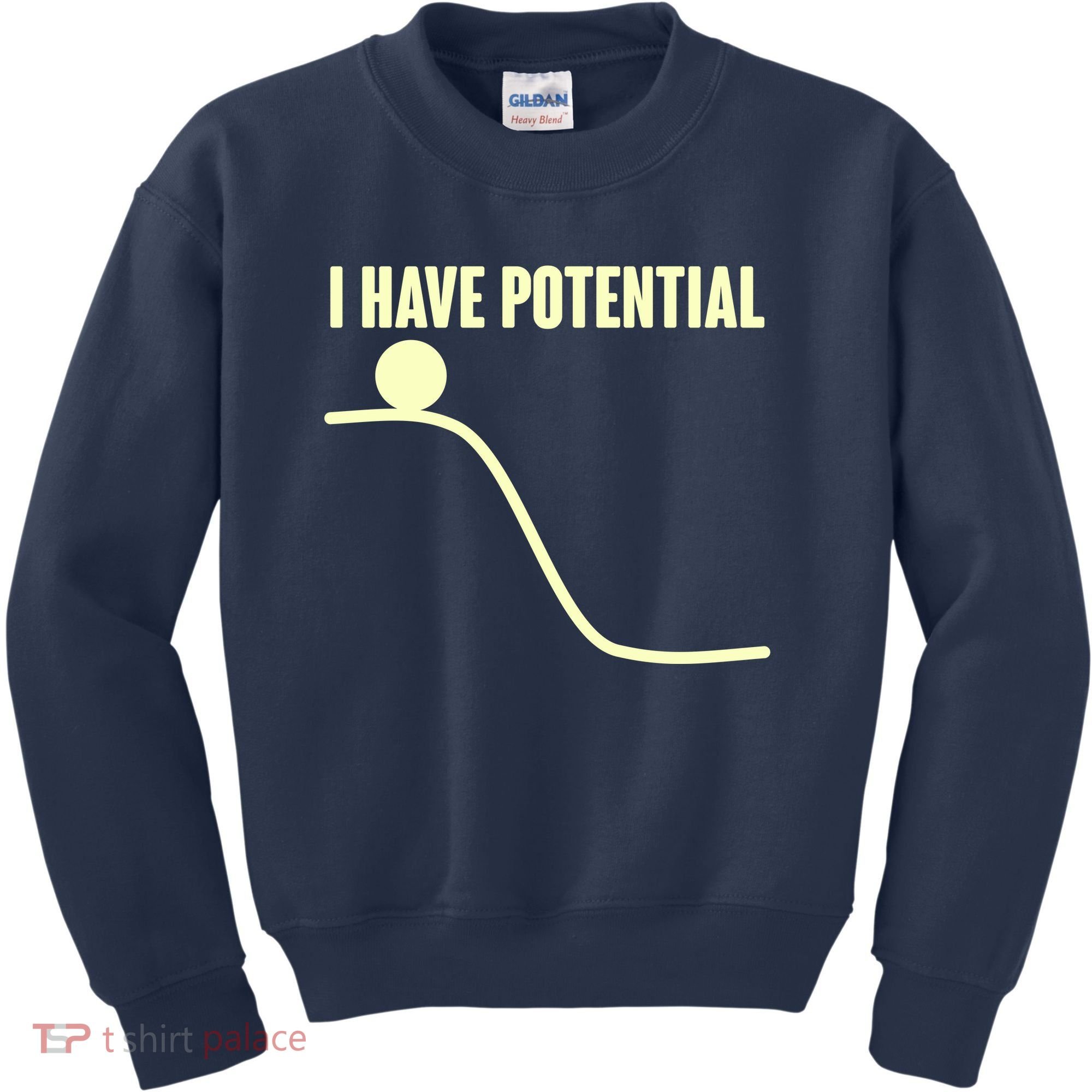 Funny I Have Potential Science  Kids Sweatshirt