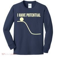 Funny I Have Potential Science  Kids Long Sleeve Shirt thumb 0